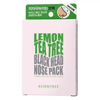 Bontree Lemon Tea Tree Blackhead Nose Pack, 10 packs, 1 pack