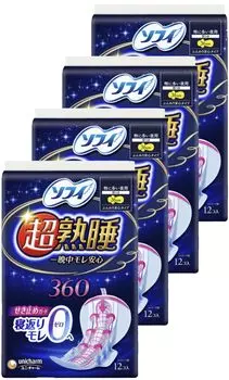 Бонус за покупку Sophie Super Deep Sleep Guard Выбор размера, количество наборов Unicharm Бонус за покупку включает оригинальные карманные салфетки Массовая покупка