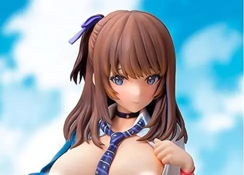 Бонусная фигурка Native FROG Madoka Yase с открыткой, иллюстрированная Матаро 1/5 синий