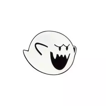 Boo Ghost Lapel Pin Travel Commemorative Enamel Pin Brooches Pin Ghost Brooches Lapel Brooch белый