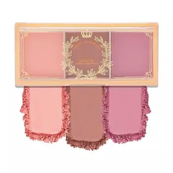 Boobeen 3 Color Blush Matte Pink Blush Powder for Cheek Face Beauty Легкая и гладкая палитра, румяна, макияж, стойкие румяна,