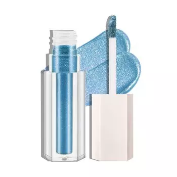 Boobeen Жидкие блестящие тени для век, сверкающие металлические тени для век с кисточкой, быстросохнущие, насыщенные цвета для 3D-макияжа глаз 05#