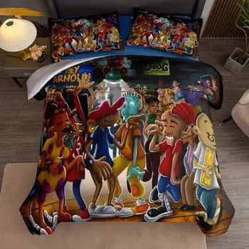 Boogie To The Toon Duvet Cover Set King Queen Double Full Twin Single Size Bed Linen Set 140x210cm