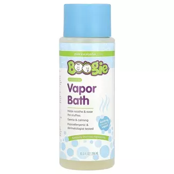 Boogie Wipes, пенящаяся паровая ванна, мята и эвкалипт, 10 жидких унций (296 мл)