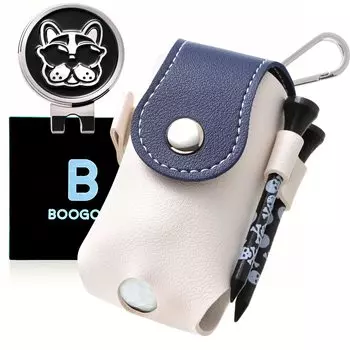 BooGolf Golf Ball Подставка для гольфа, одобренная Golf Ball Держатель для мячей для гольфа, футляр, маркер, набор из 3 предметов, для профессионалов, чехол, (Темно-синий)