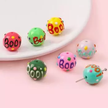 BOOi 14 мм глазурь живопись падающие масляные бусины для изготовления ювелирных изделий DIY креативное украшение 14mm 1pcs