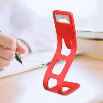 Книжные светильники для чтения ночью, небольшая лампа, многофункциональный держатель для телефона с зажимом на светодиодах синий