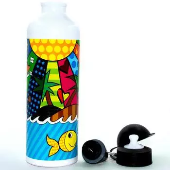 Boomug Bgmbgd7503 Aluminum Water BottleFishes 750 Ml, Practical Mouthpiece , Special Design, Colorful