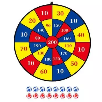 Boono Dart Ball Игрушка Мишень Игра Дартс Доска Игровое Оборудование Липучка Мяч Дартс (Доска 74см)