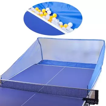 Boono Настольный теннис Тренировка Мяч для настольного тенниса Сбор Мячей Предотвращение Настольный теннис Для Удара Легко Устанавливается Сетка, Сетка, Сетка, Машина, Разбивание, Назад, синий