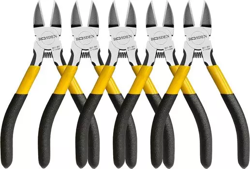 BOOSDEN Strong 135mm Thin Blade Plastic Plastic Precision Micro Diagonal Wire Delicate Work Double Electric DIY Set Nippers, Nippers, Nippers, Models,