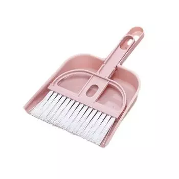 Booteely A Suit Of Mini Small Broom On The Desktop Pets Home Keyboard Brush Plastic Shovel Brush Pet Cleaning Hanging Storage