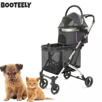 BOOTEELY Доступны два цвета Тележка для путешествий для домашних животных Съемная двойная дышащая дорожная сумка для собак и кошек M67x49x104cm зелёный