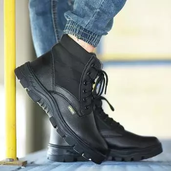 Boots for Men Rubber Man Shoes Puncture-Proof Steel Toe Black Cheap Size 45 New 44 Hot Selling Original Deals Designer Non Slip 36