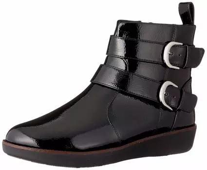 Boots LAILA DOUBLE BUCKLE CRINKLE PATENT Black cm [Fitflop] Women s 22.0 чёрный