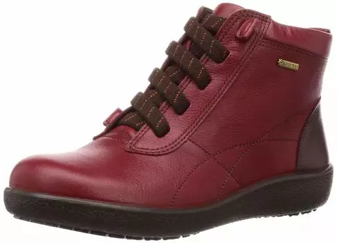 Boots Shock Absorption Waterproof Rubber Strap Genuine Leather 4E [Achilles Sorbo] GORE-TEX Women s Red/Burgundy 22.5