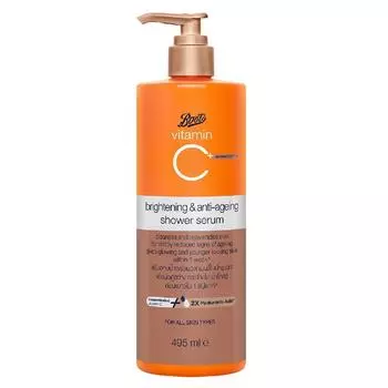 Boots Vitamin C Advanced Plus Осветляющая и омолаживающая сыворотка для душа 495 мл. 495 ml.