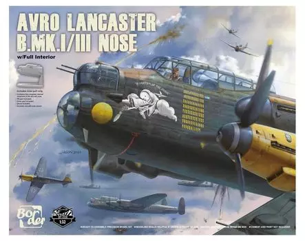 Border Model Luftwaffe Avro Lancaster Nose Kit Interior Plastic Model BF008 Molding Color 1/32 B.MK I/III с полным комплектом