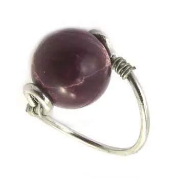 Бордовое кольцо Mineralia