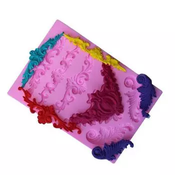 Бордюрная силиконовая форма, форма для помадки, инструменты для украшения торта, формы для шоколадной мастики