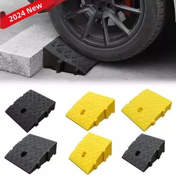 Бордюрные пандусы Прочный пластиковый пороговый пандус Портативный легкий коврик для автомобиля Прицеп Грузовик Велосипед Мотоцикл Инвалидная коляска Бордюрный рамп