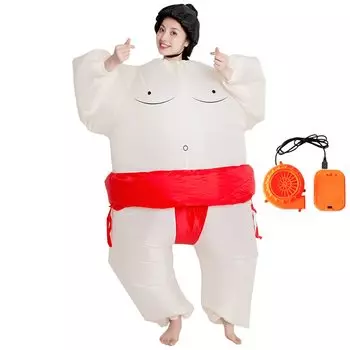 Борец сумо Косплей Костюм Сумо Набор Воздушного Сумо Смешные Высота Культурные Инструменты Представления [Socpuro] 3, Кигуруми, Заполненный, Надувной, Костюм,