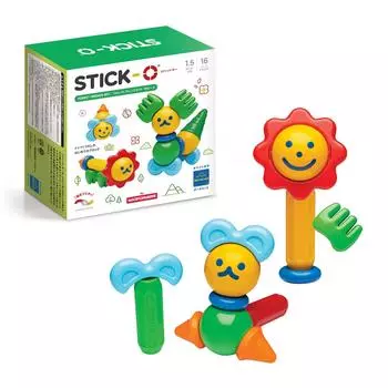 BorneLund Forest Friends 16 предметов возрастом около полутора лет SO902002 STICK-O красный, синий и т. д.