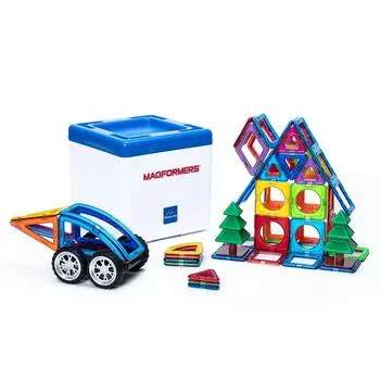 BorneLund MAGFORMERS Discovery BOX буклет обучающая игрушка для детей от 3 лет и старше магнитный блок MF797014 [71 деталь/игрушка в комплекте]