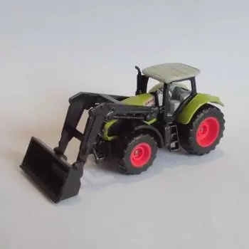 Bornelund SIKU Claas Axion with front loader From around 3 years old SK1392 Yellow black green, etc.