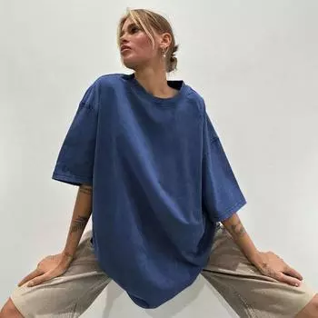 Bornladies 100% хлопок ретро футболка мужчины женщины винтаж короткий рукав восковая печать футболки однотонные свободные футболки хип-хоп S