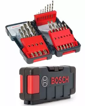 BOSCH Drill Bit 18 Piece Set 2607017047 HSS-Co [Item]