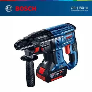 Bosch GBH 180 Перезаряжаемый электрический молоток Ударная дрель 18 В Аккумуляторный перфоратор Бесщеточный двигатель Перезаряжаемая силовая машина