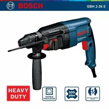 Bosch GBH 2-26 E Профессиональный электрический молоток 800 Вт, многофункциональная перфорационная дрель с проволокой 3J, ударная сила, 220 В, перфорационная машина