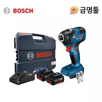 Bosch GDR18V 200 Ударная отвертка для зарядки 18 В 5,0 Ач, 2 шт., BL, крутящий момент двигателя 200 Нм, короткая головка