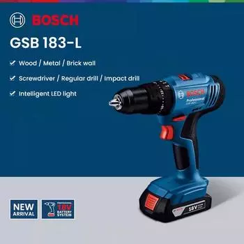Bosch GSB183 Li-ion 18V Электрическая дрель Ударная дрель 18V Шуруповерт Без аккумулятора