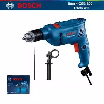 Bosch GSB 600 Профессиональная ударная дрель 600 Вт 220 В электрическая дрель бытовая многофункциональная ручная дрель электрическая отвертка