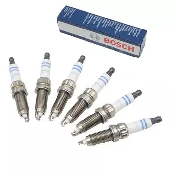 Bosch OEM 6pcs Spark Plug Set # 0242145515 / zr5tpp33 - BMW # 12120037580