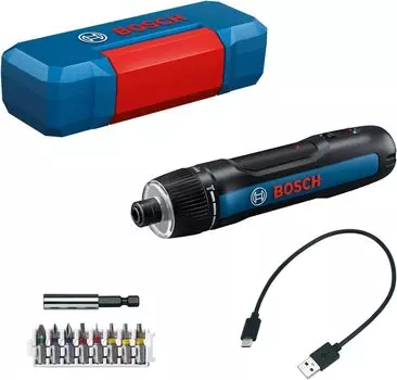 Bosch Professional беспроводная электрическая отвертка удлинитель для отвертки специальный USB-кабель BoschGO3 3.6V (8 бит, держатель, футляр, Type-C в комплекте)