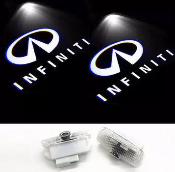 Boseyway 2 шт. Линза из кварцевого стекла, лампа-шторка, приветственная подсветка двери, светодиодная лампа двери автомобиля one size