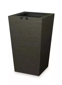 Bosk Bask Dust Box Square M 7L BK Black Trash Can Стильный Компактный с Крышкой Кухня Жилое Пространство Экономия Дизайн Домашний Офис Современный Интерьер Простой чёрный