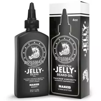 Bosman Beard Oil Jelly 4 унции Beard Growth Softener Moisturizer Lotion Gel с натуральными ингредиентами Продукт Stage Coach Scent, Naked Jelly