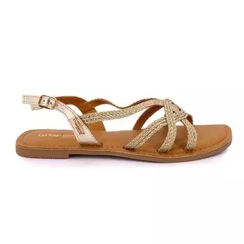 Босоножки Chomy на плоской подошве золотого цвета Женское LES TROPEZIENNES PAR M.BELARBI 36 золотой