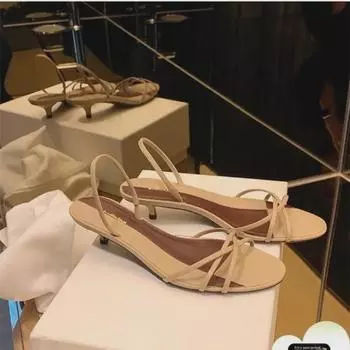 Босоножки Grape Mom Minimalist French Kitten Heels в элегантном стиле с перекрещивающимися ремешками 36