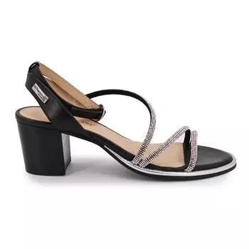 Босоножки на квадратном каблуке с ремешками со стразами Lilastar Женщина LES TROPEZIENNES PAR M.BELARBI 39 коричневый