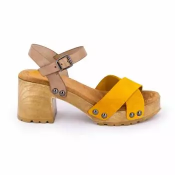 Босоножки на квадратном каблуке женщина PORRONET