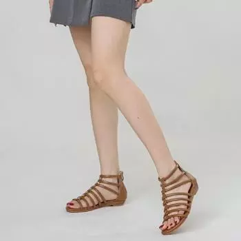 Босоножки на танкетке женские летние новые плоские туфли на платформе и среднем каблуке модные женские повседневные и универсальные туфли для мам 36 чёрный