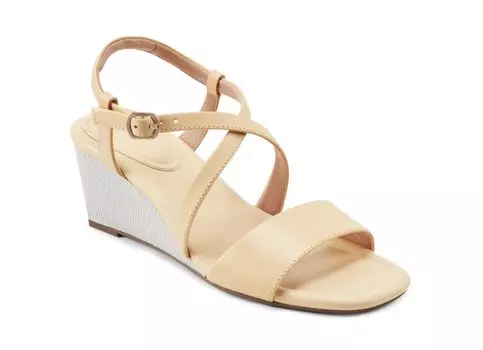 Босоножки на танкетке Zinnia Cross Band Сарафан см M [Rockport] Женский 22,5