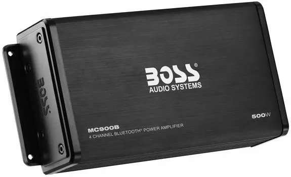 BOSS Audio Systems MC900B Всепогодный усилитель Bluetooth 500 Вт с Bluetooth многофункциональным пультом дистанционного управления Полный диапазон Стабильное сопротивление RCA USB Перезаряжаемый