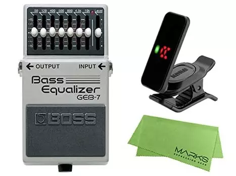 BOSS Bass Equalizer KORG Pitchclip 2 Marks Original Cross Set - GEB-7 + PC-2 +