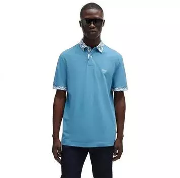 BOSS Ocean поло с короткими рукавами L